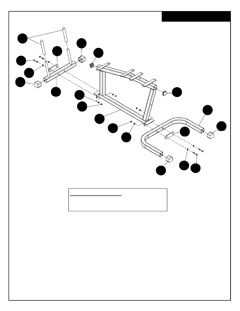 Frame assembly | Deltech Fitness DF807- Leg Extension/Leg Curl User Manual | Page 4 / 11