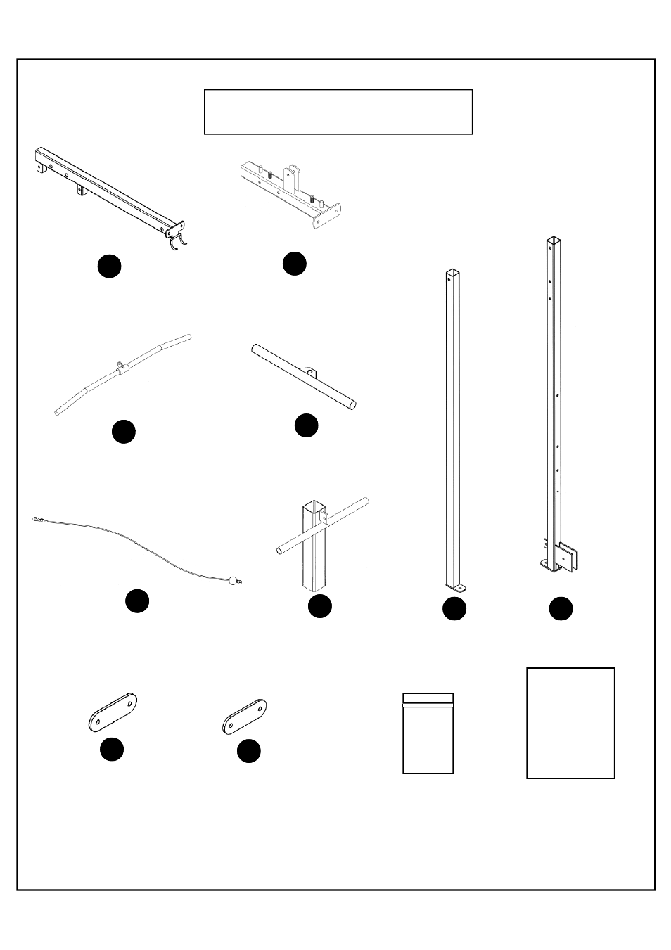 Box contents | Deltech Fitness DF830- Lat Attachment User Manual | Page 2 / 14