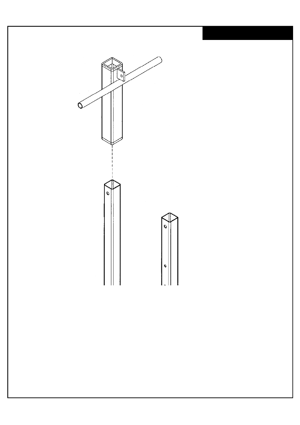 Frame assembly | Deltech Fitness DF830- Lat Attachment User Manual | Page 7 / 14