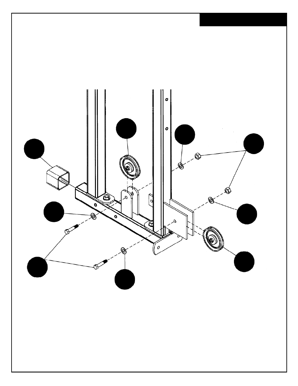 Deltech Fitness DF838- Stack Loaded Lat Attachment User Manual | Page 6 / 16