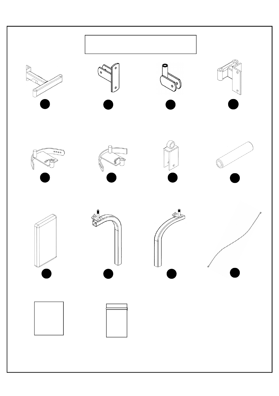 Box contents | Deltech Fitness DF832- Pec Attachment User Manual | Page 2 / 14