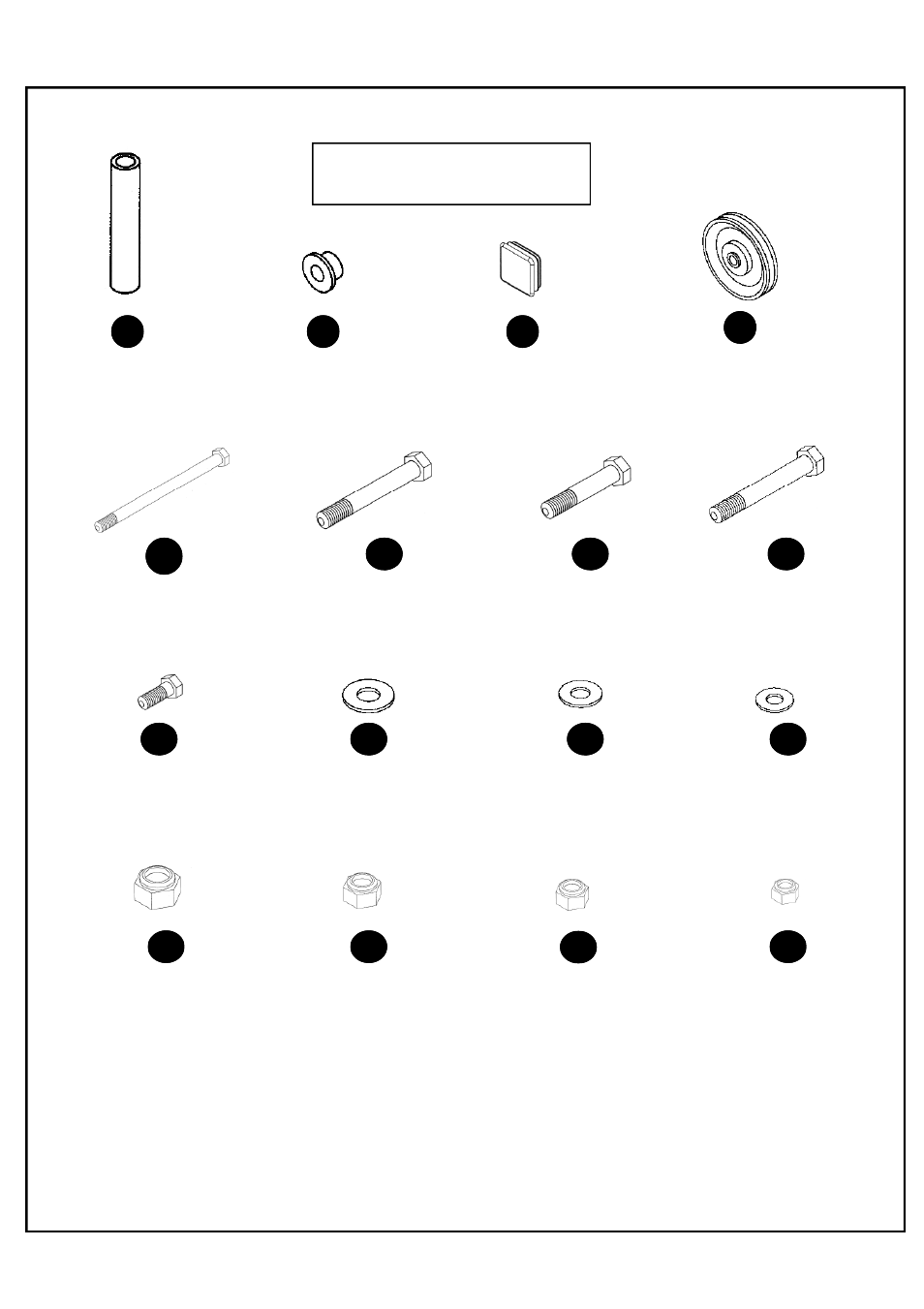 Hardware, For your safety read all instructions carefully | Deltech Fitness DF832- Pec Attachment User Manual | Page 3 / 14