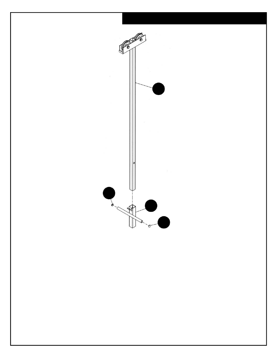 Ea d e weight carriage installation | Deltech Fitness DF1200- Lat Attachment User Manual | Page 3 / 6