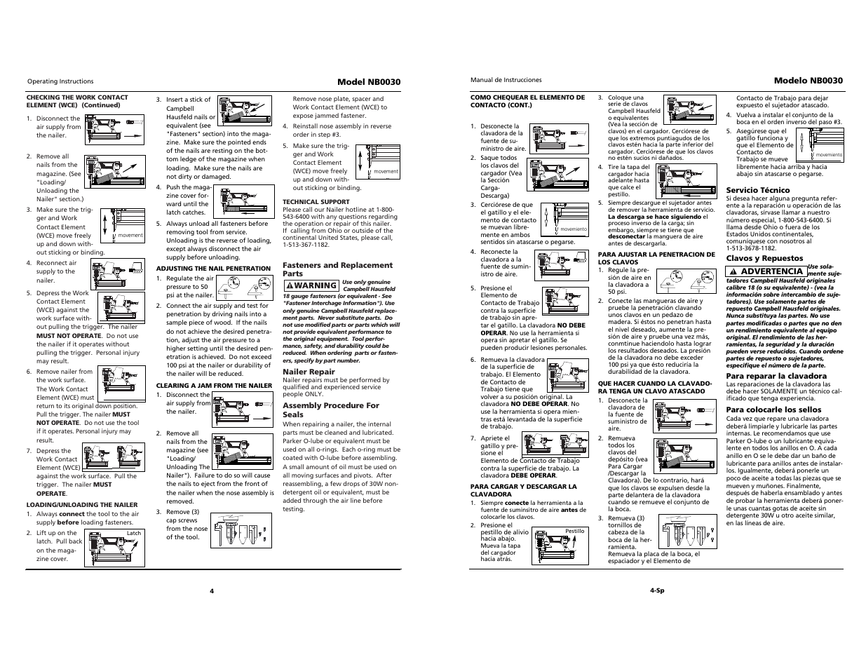 Campbell Hausfeld NB0030 User Manual | Page 10 / 18