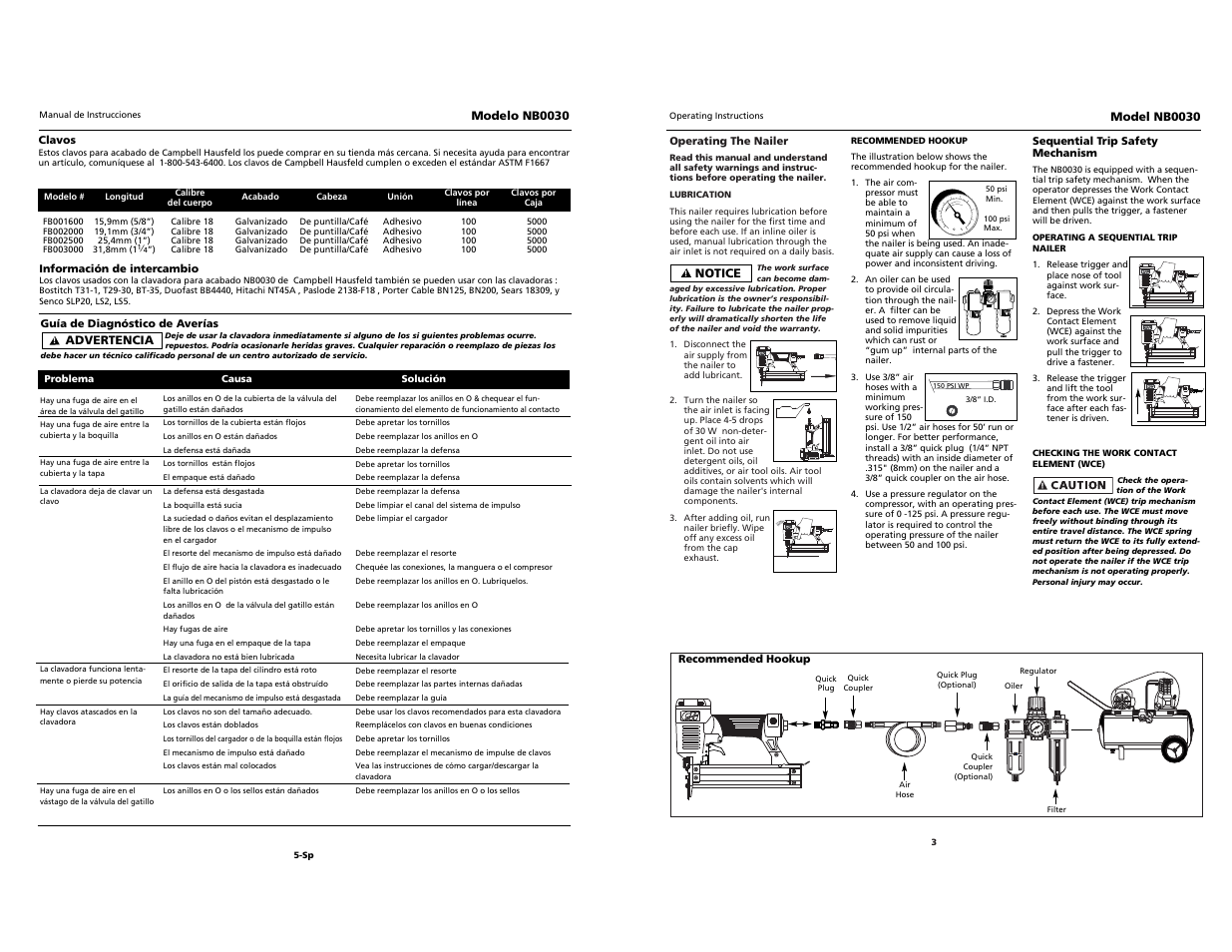 Campbell Hausfeld NB0030 User Manual | Page 11 / 18