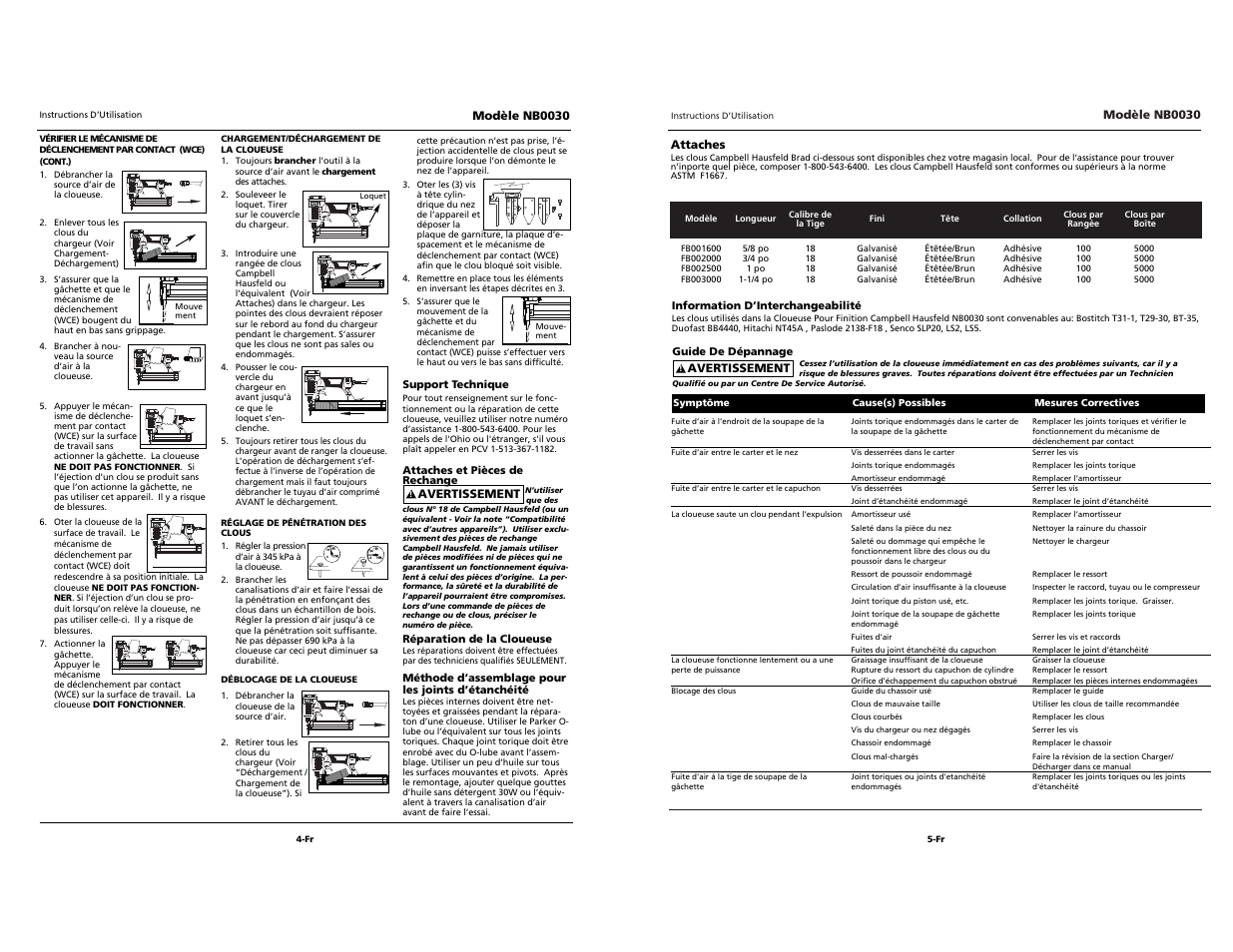 Campbell Hausfeld NB0030 User Manual | Page 17 / 18