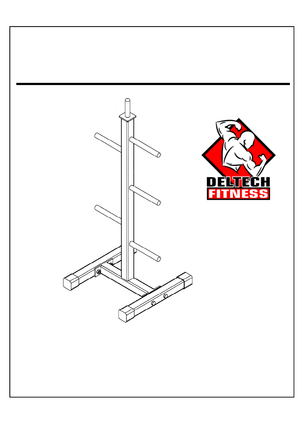 Deltech Fitness DF7200- Pro Standard Weight Tree User Manual | 5 pages
