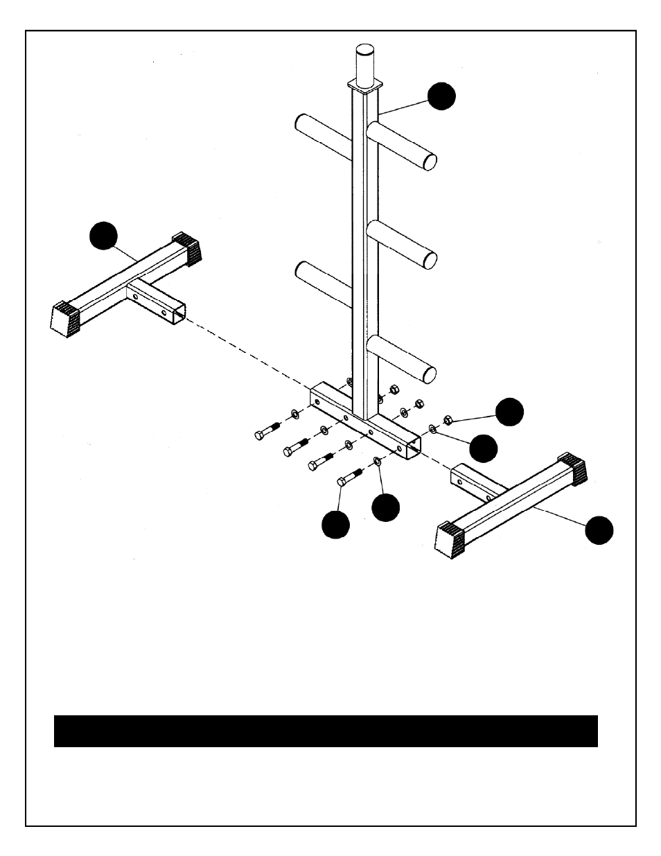 Deltech Fitness DF7600- Pro Olympic Weight Tree User Manual | Page 3 / 4