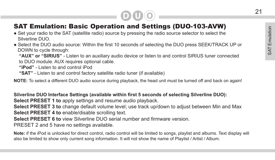 DICE Electronics DOU VW User Manual | Page 21 / 48