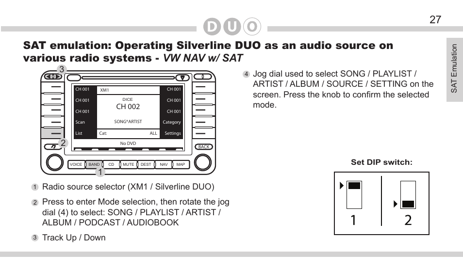 DICE Electronics DOU VW User Manual | Page 27 / 48
