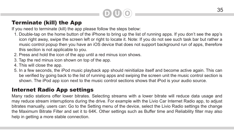 DICE Electronics DOU VW User Manual | Page 35 / 48