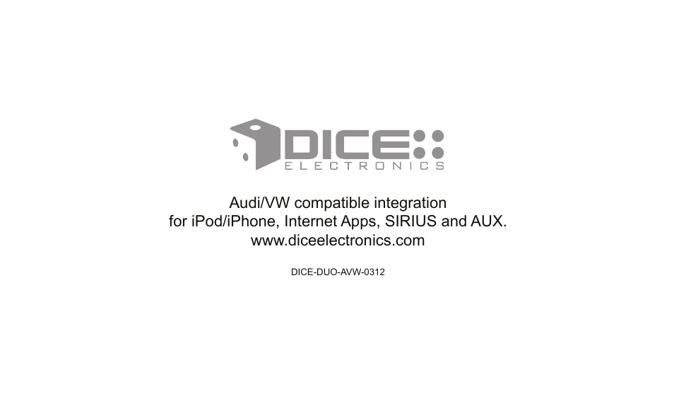 DICE Electronics DOU VW User Manual | Page 48 / 48