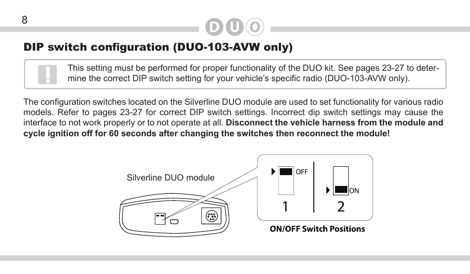 DICE Electronics DOU VW User Manual | Page 8 / 48