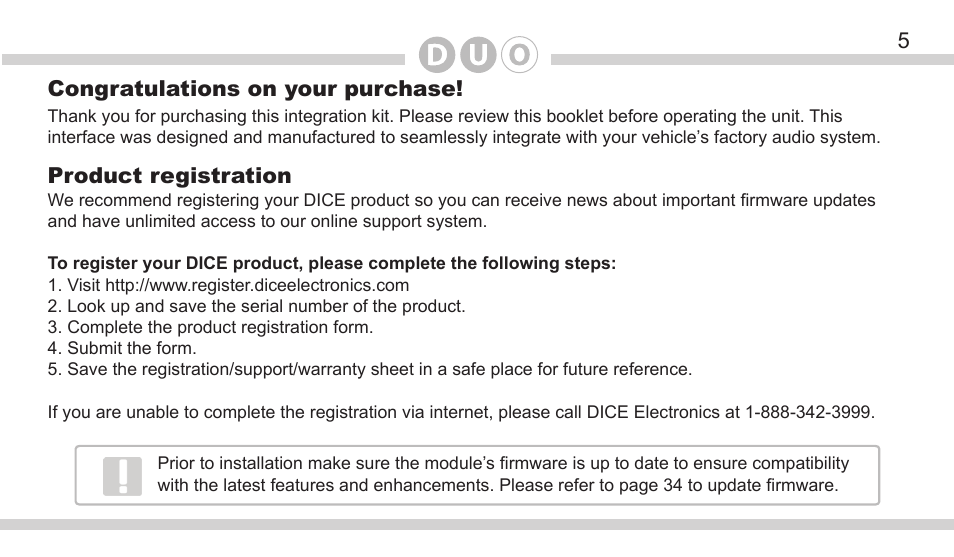 DICE Electronics DOU Nissan User Manual | Page 5 / 40