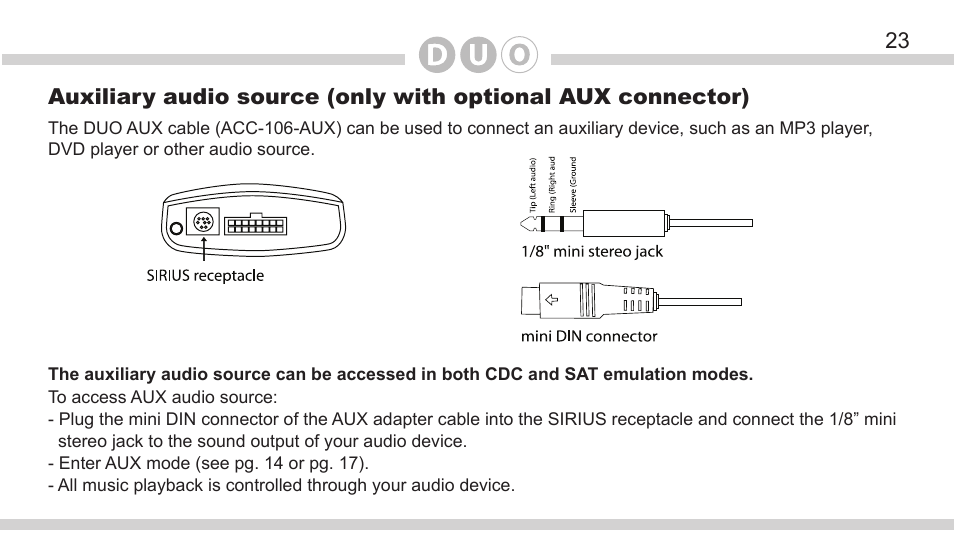 DICE Electronics DOU Mazda User Manual | Page 23 / 32
