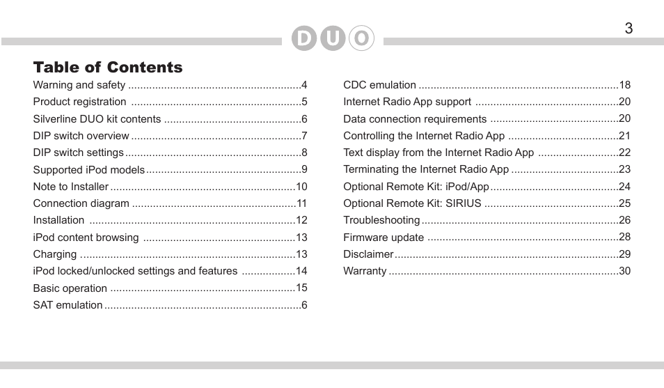 DICE Electronics DOU Mazda User Manual | Page 3 / 32