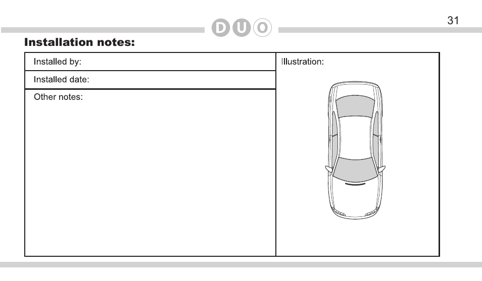 DICE Electronics DOU Mazda User Manual | Page 31 / 32