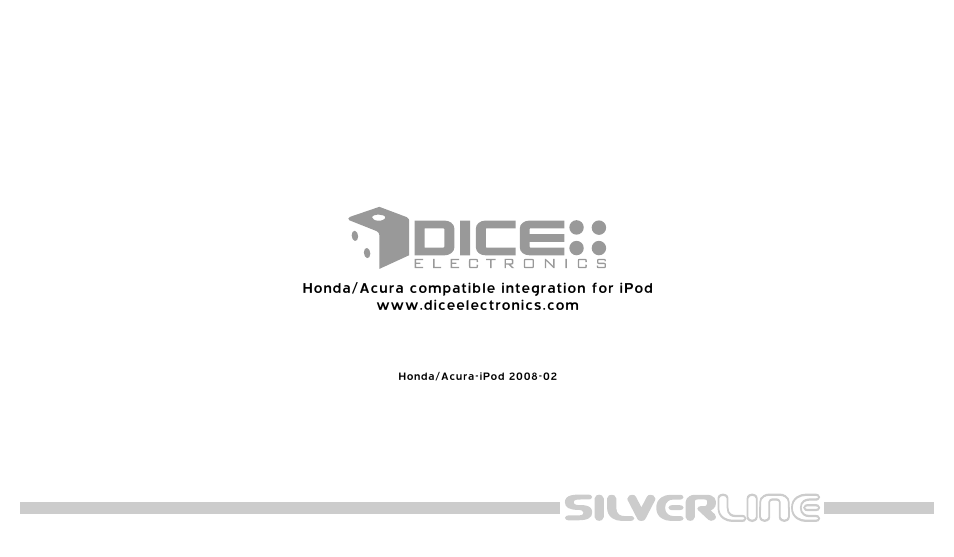 DICE Electronics DICE interface for iPod Honda User Manual | Page 36 / 36