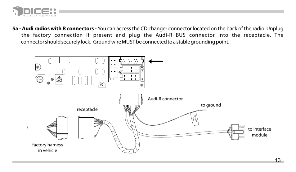 DICE Electronics DICE interface for iPod Volkswagen User Manual | Page 13 / 36