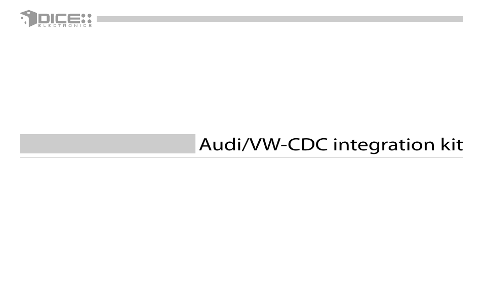 DICE Electronics DICE interface for iPod Volkswagen User Manual | Page 8 / 36