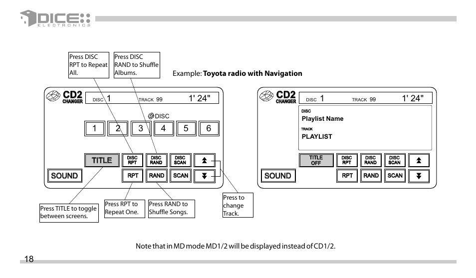 DICE Electronics DICE interface for iPod Scion User Manual | Page 18 / 32