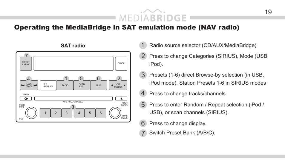 DICE Electronics MediaBridge MB-1500 Nissan User Manual | Page 19 / 40