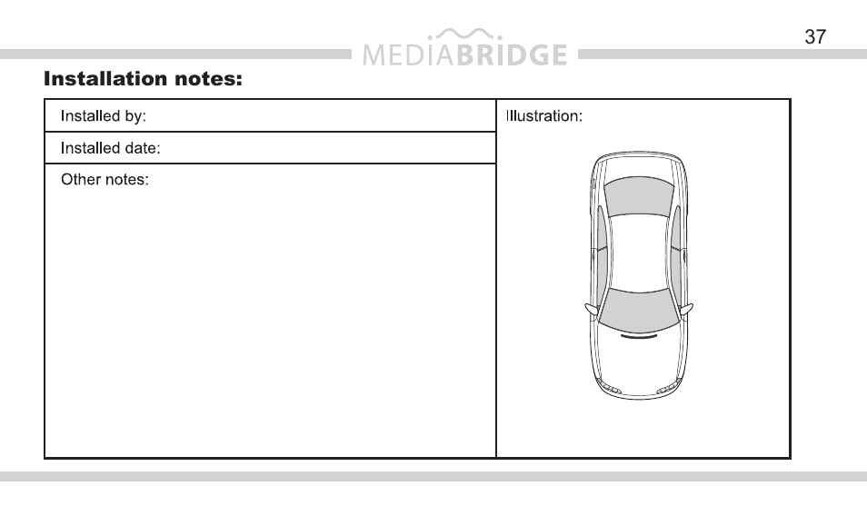 DICE Electronics MediaBridge MB-1500 Toyota User Manual | Page 37 / 40