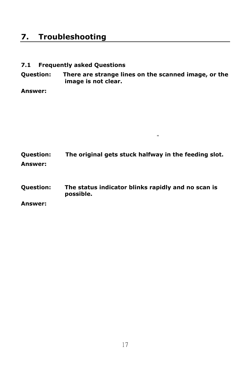 Troubleshooting | Digiframe DF-SC6402 User Manual | Page 18 / 19