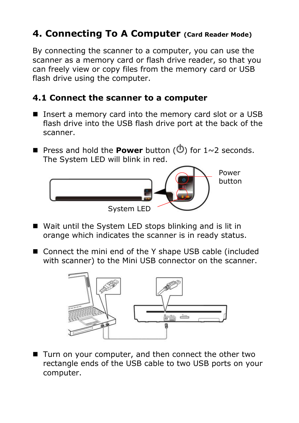 Connecting to a computer | Digiframe DF-SCA401w User Manual | Page 13 / 26