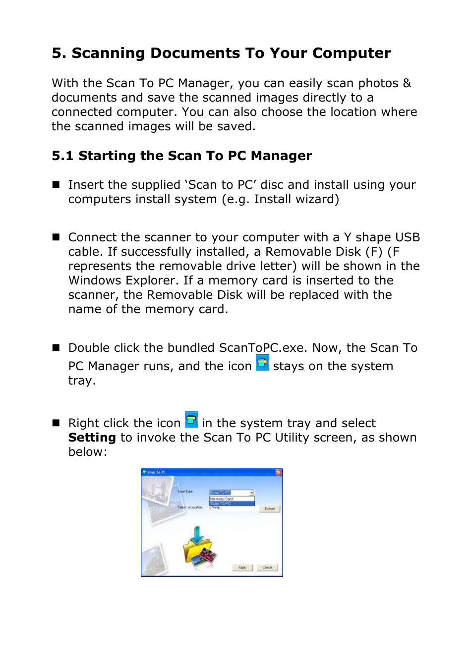 Scanning documents to your computer | Digiframe DF-SCA401w User Manual | Page 15 / 26