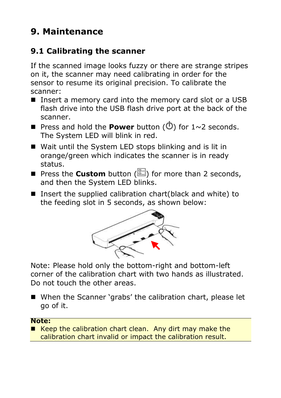 Maintenance | Digiframe DF-SCA401w User Manual | Page 21 / 26