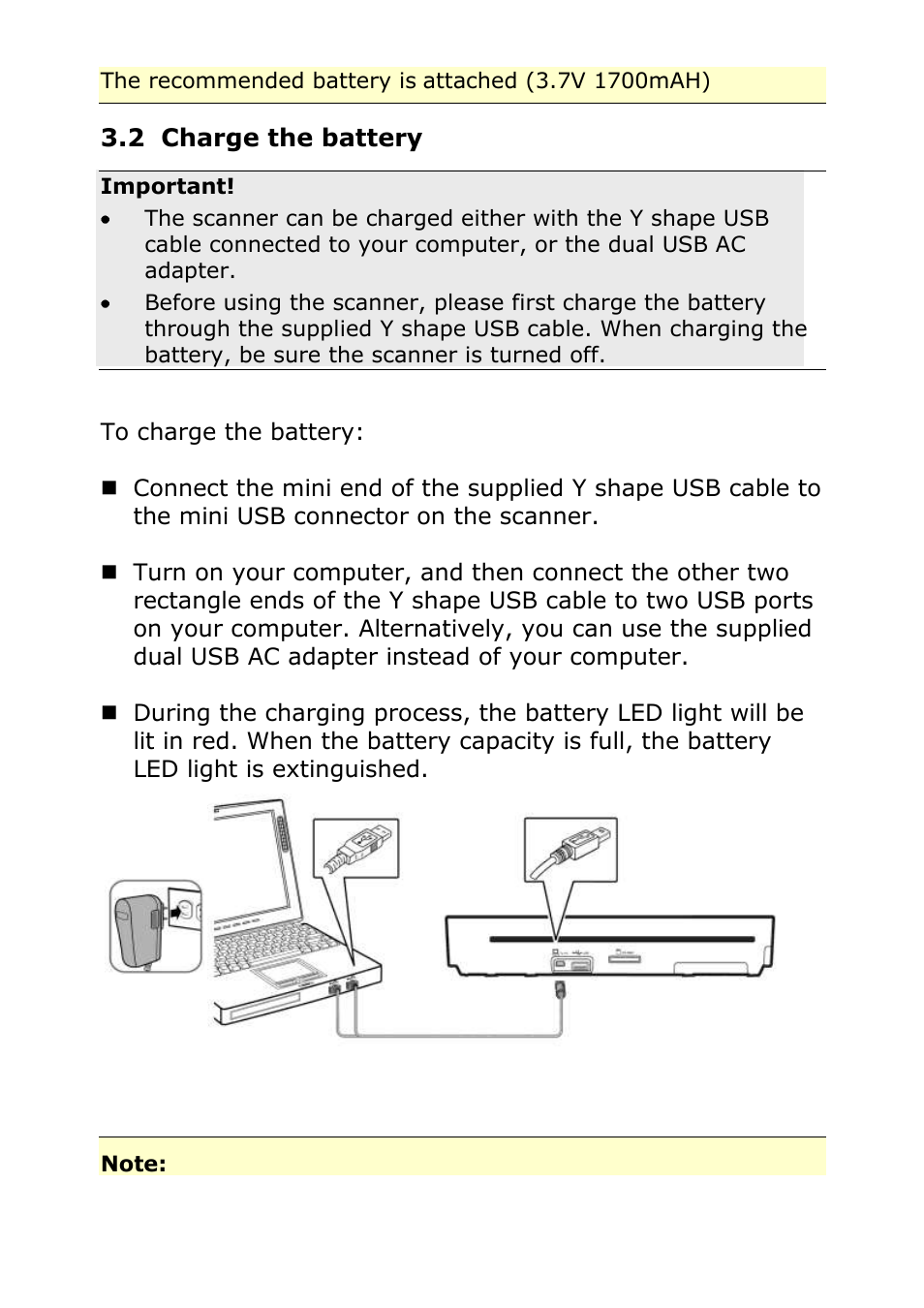 2 charge the battery | Digiframe DF-SCA401w User Manual | Page 7 / 26