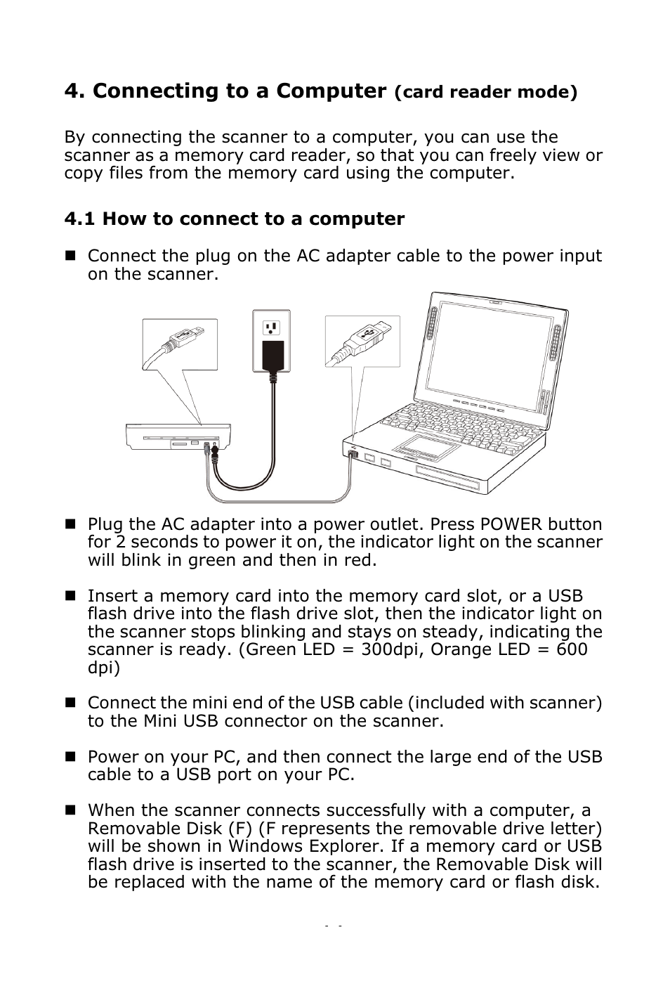 Connecting to a computer | Digiframe DF-SC5701 User Manual | Page 11 / 24