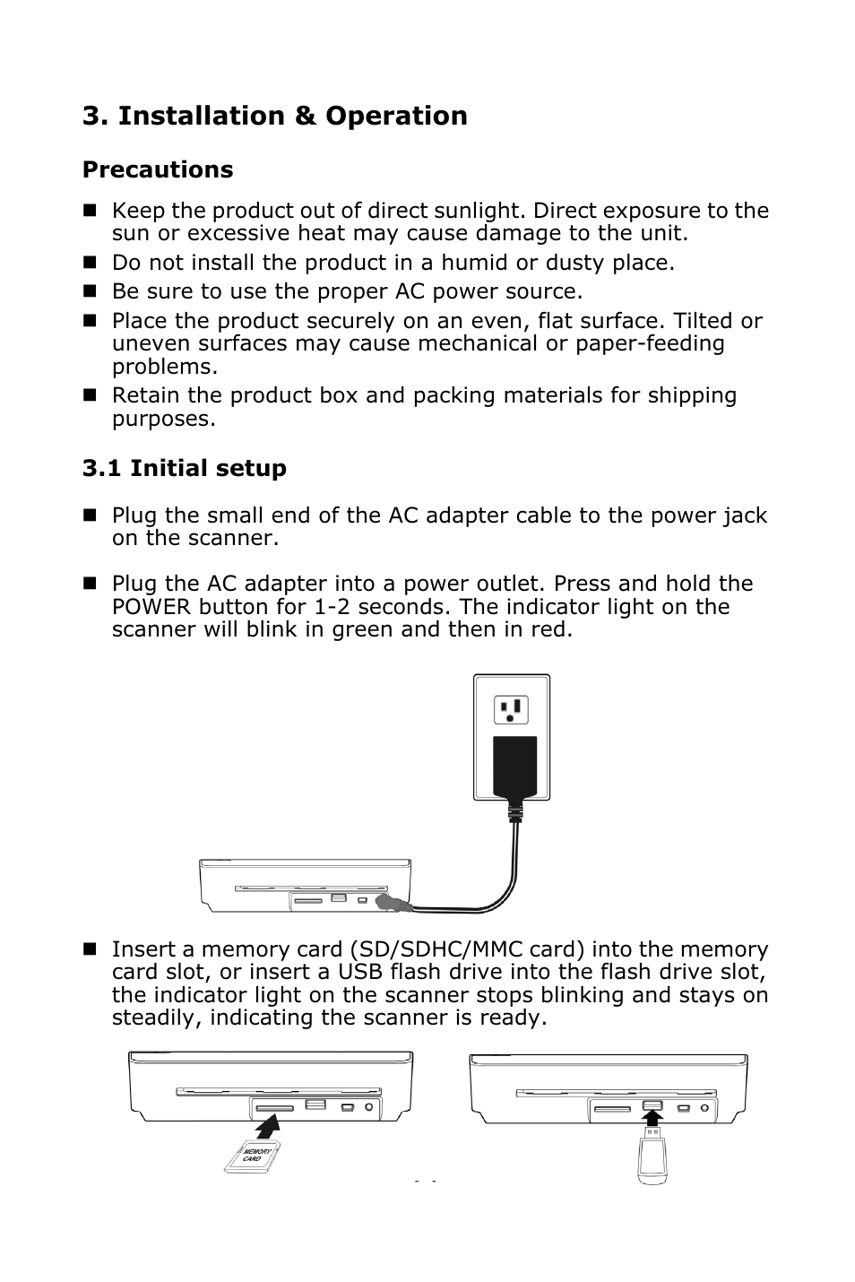 Installation & operation | Digiframe DF-SC5701 User Manual | Page 7 / 24