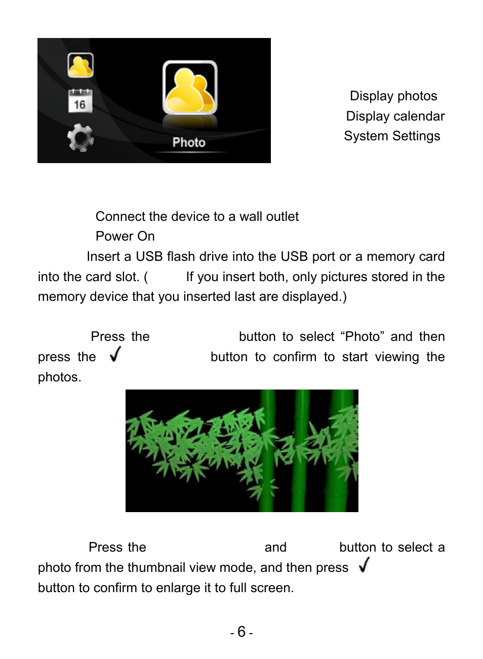 8 view photos, View photos | Digiframe DF-F7009b User Manual | Page 8 / 15