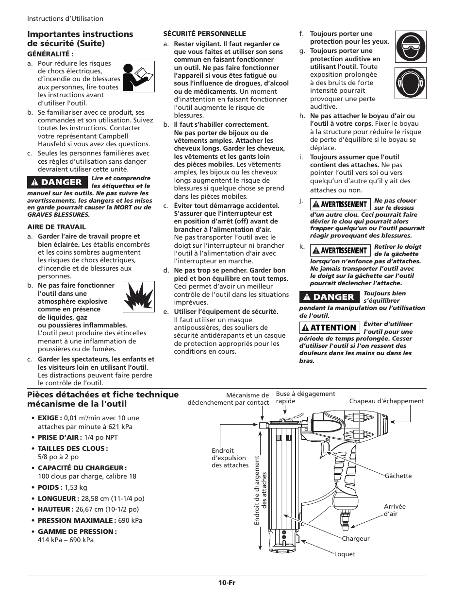 Campbell Hausfeld CHN10210 User Manual | Page 10 / 24