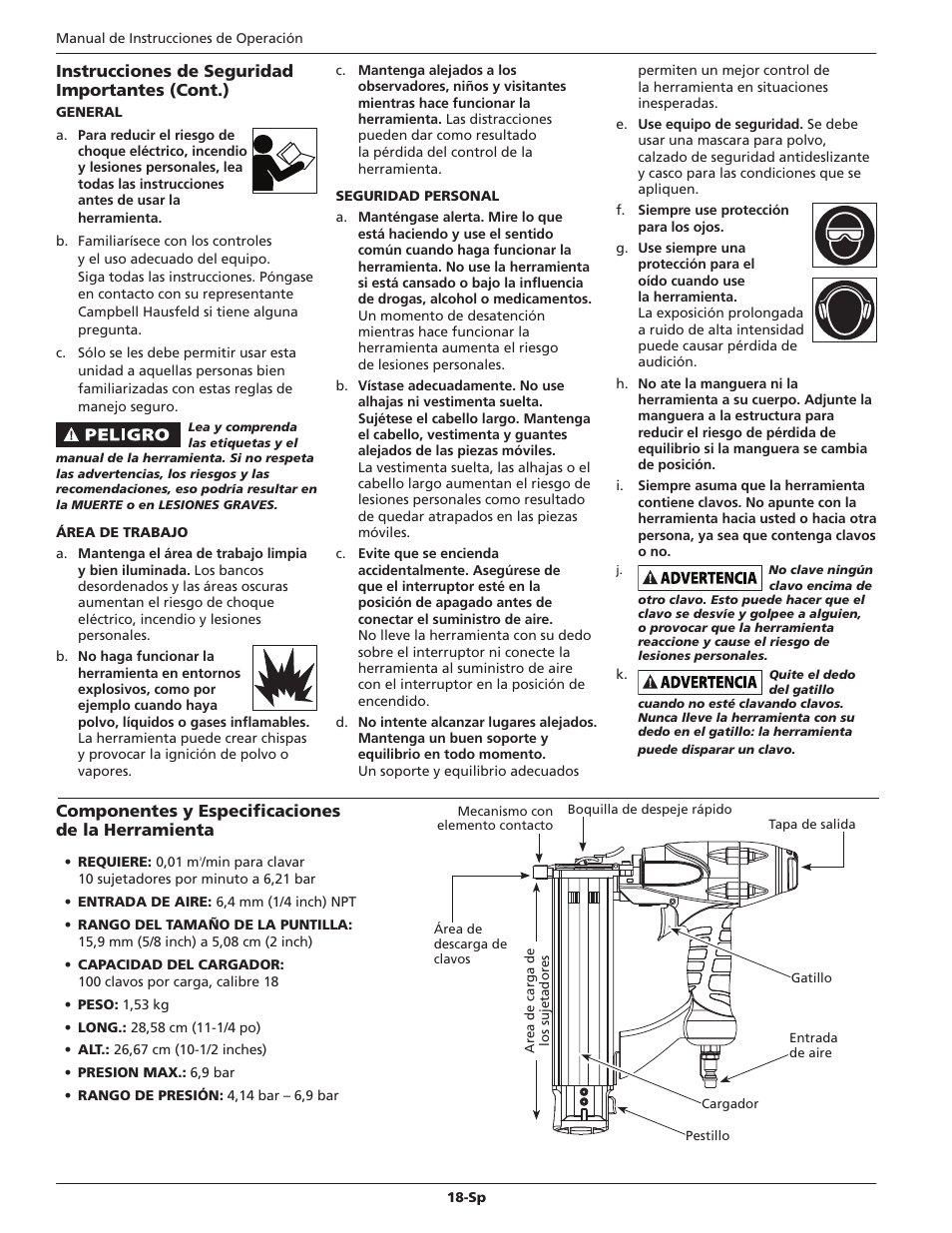 Campbell Hausfeld CHN10210 User Manual | Page 18 / 24