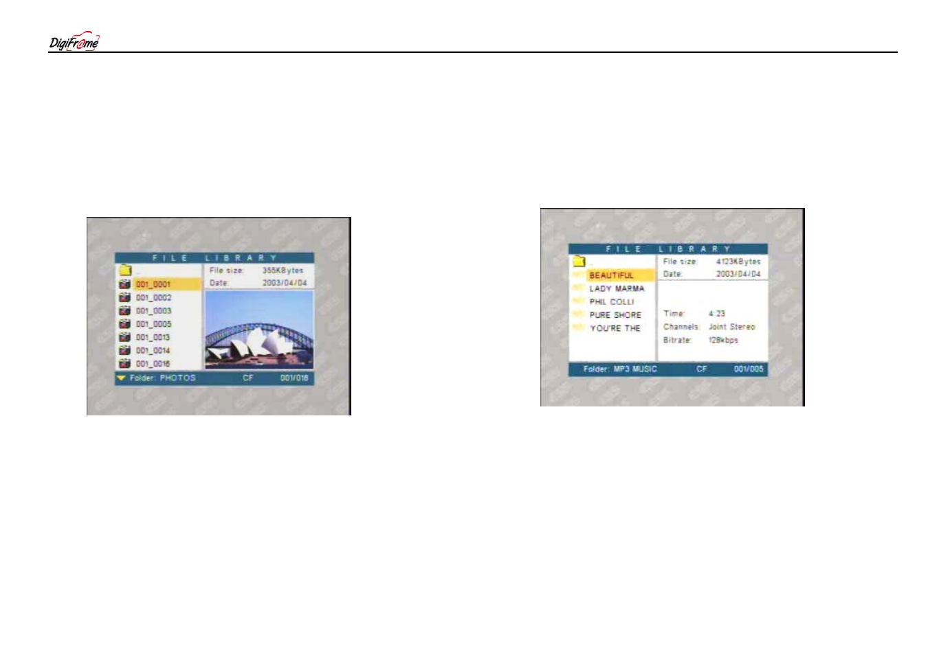 Digiframe DF-F1045s User Manual | Page 16 / 17