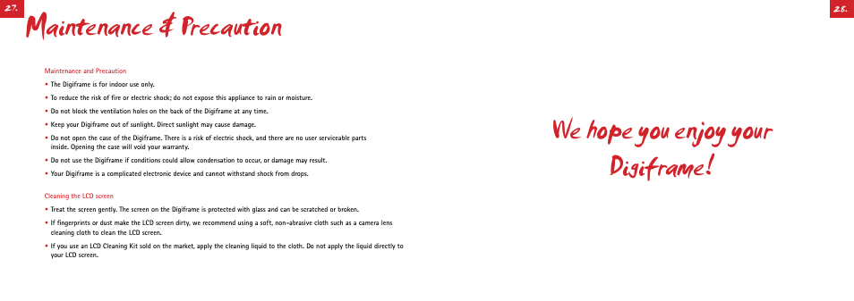 Digiframe DF-F1506t User Manual | Page 29 / 30