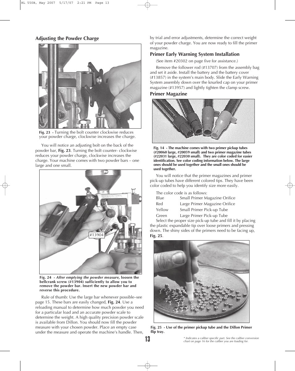 Dillon Precision RL 550B User Manual | Page 13 / 20