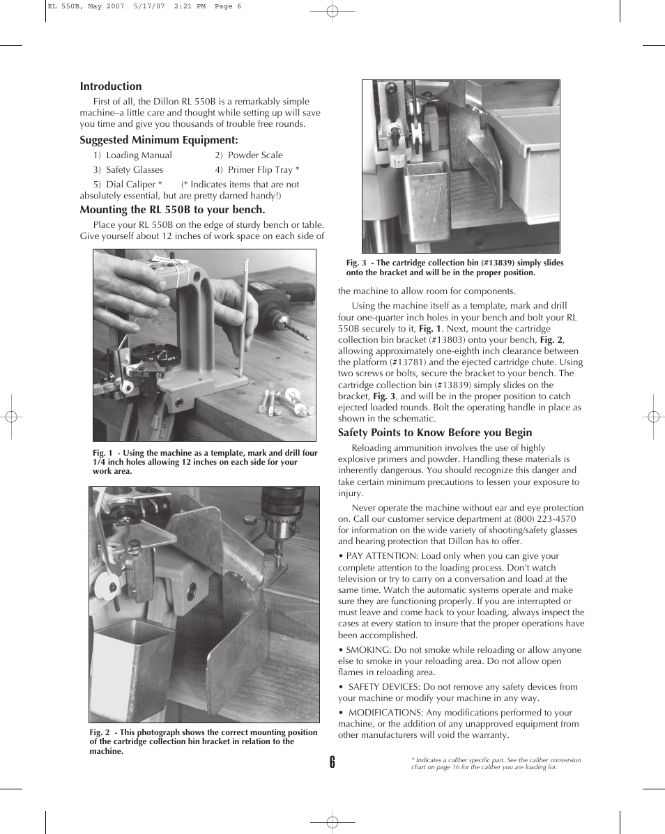 Dillon Precision RL 550B User Manual | Page 6 / 20