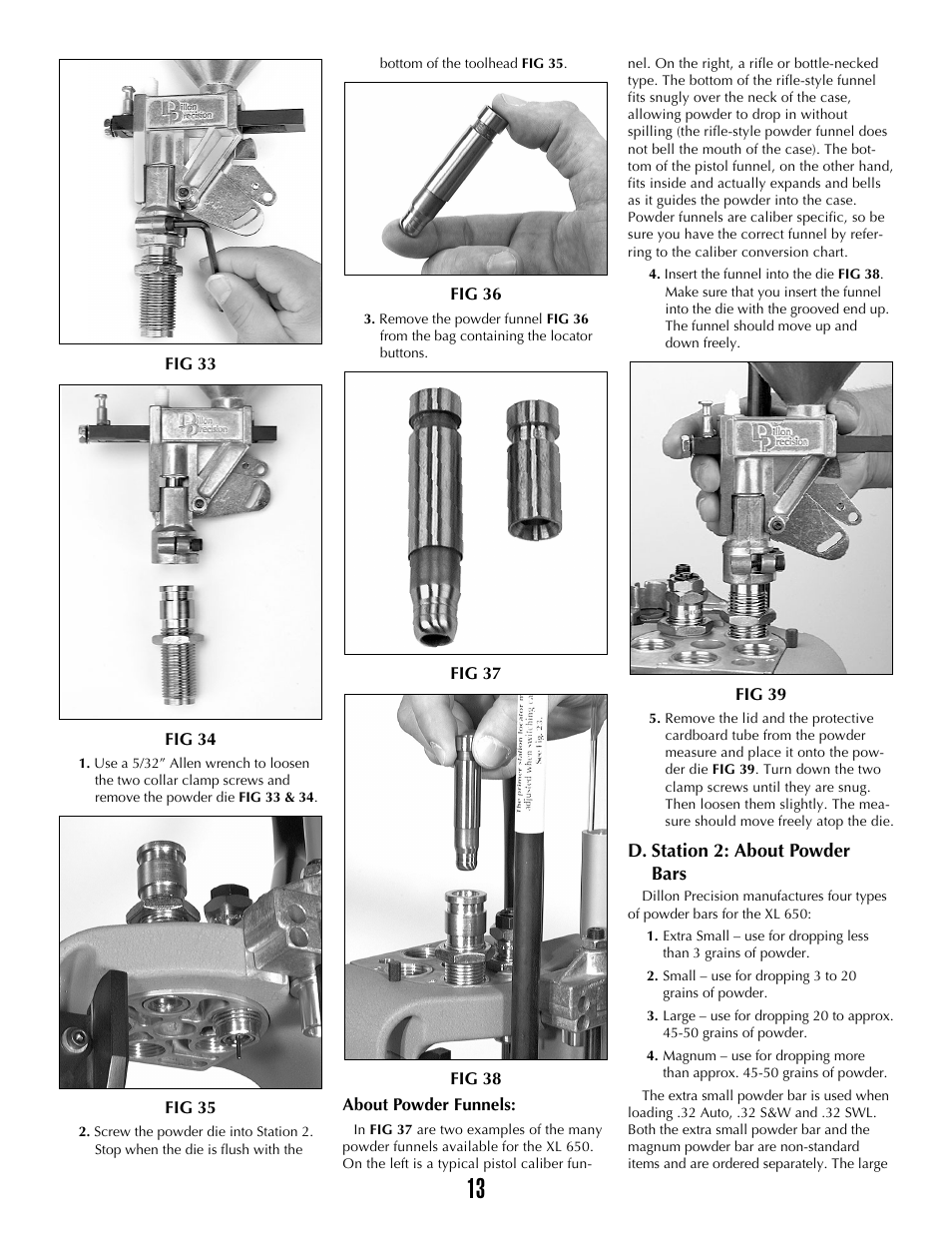 Dillon Precision XL 650 User Manual | Page 12 / 59