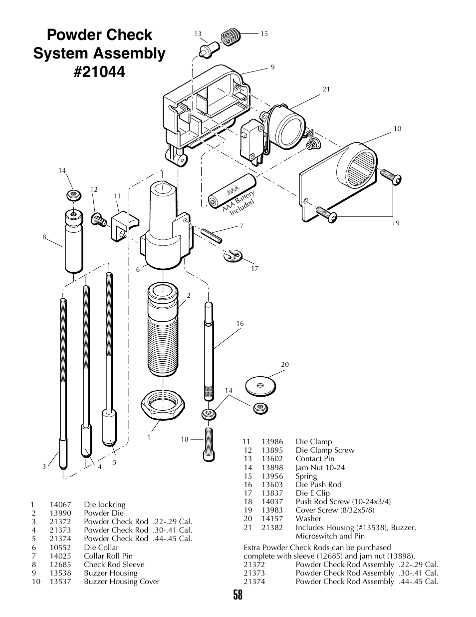 Dillon Precision XL 650 User Manual | Page 57 / 59
