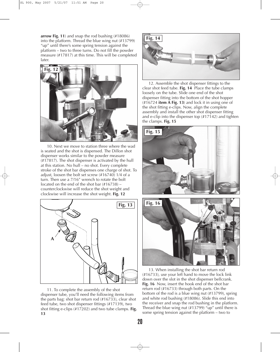 Dillon Precision SL 900 User Manual | Page 20 / 50
