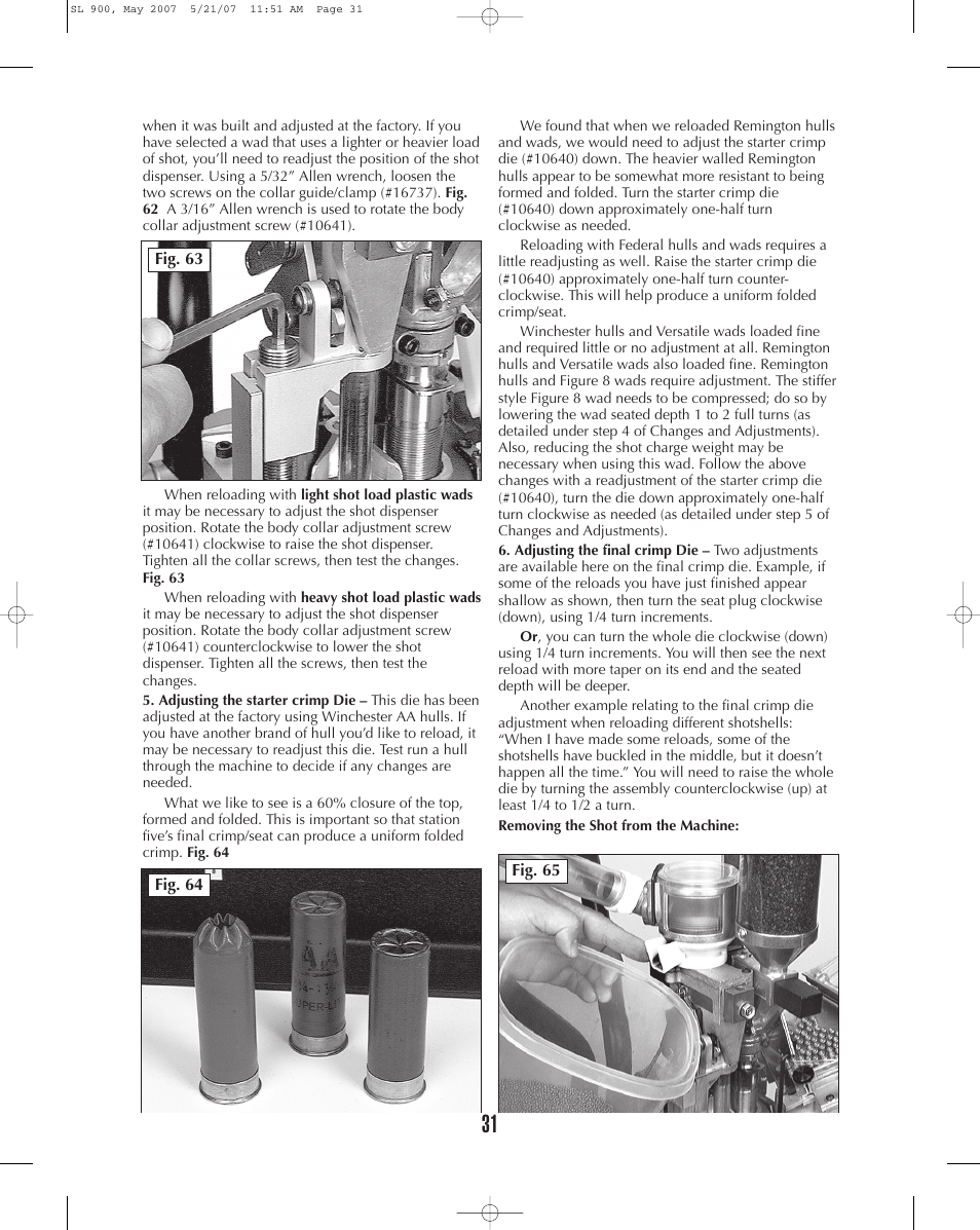 Dillon Precision SL 900 User Manual | Page 31 / 50