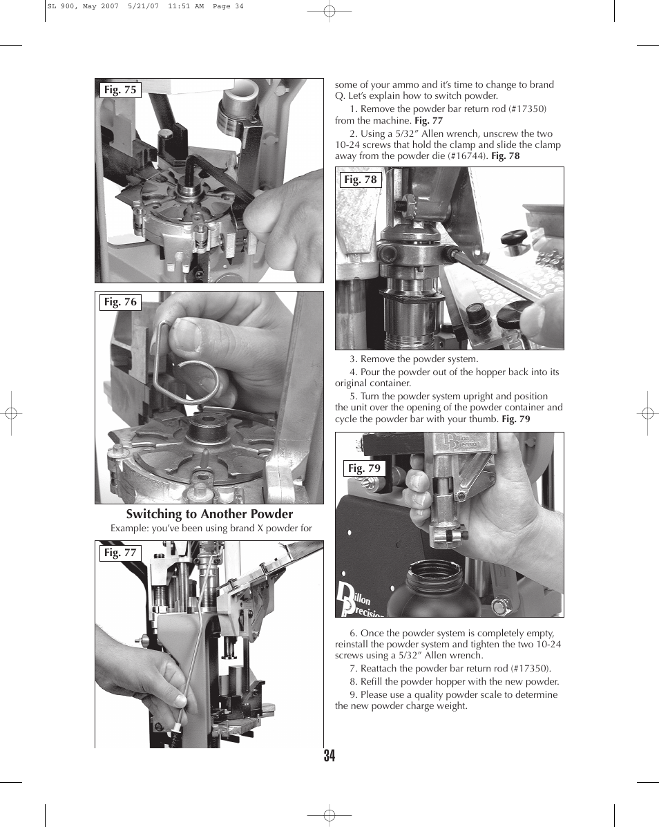 Dillon Precision SL 900 User Manual | Page 34 / 50