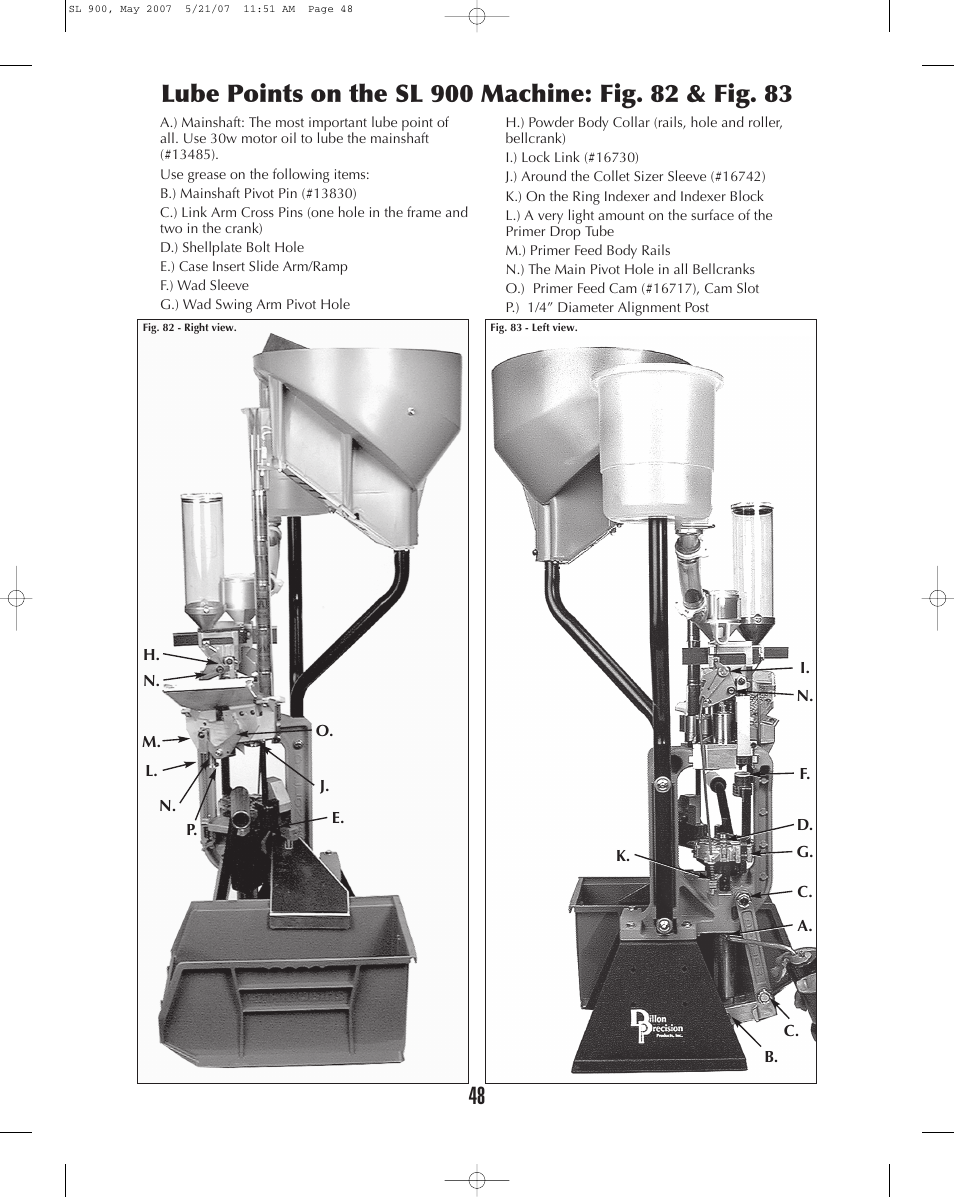 Dillon Precision SL 900 User Manual | Page 48 / 50
