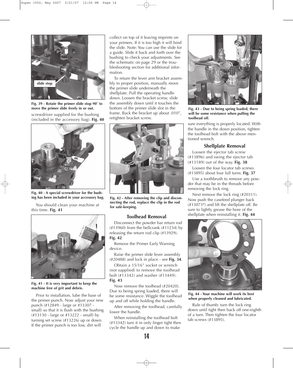 Dillon Precision Super 1050 User Manual | Page 14 / 32