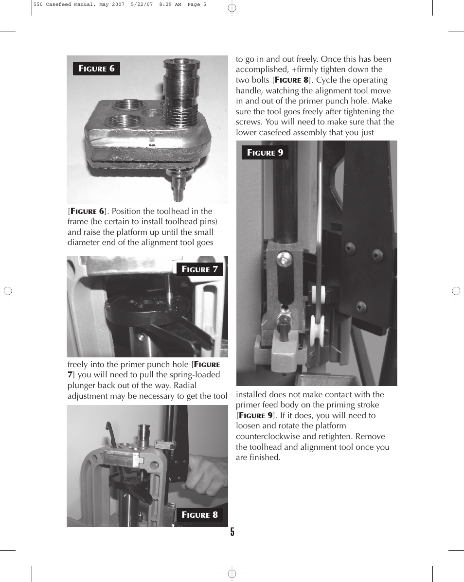 Dillon Precision RL 550 Casefeed User Manual | Page 5 / 17
