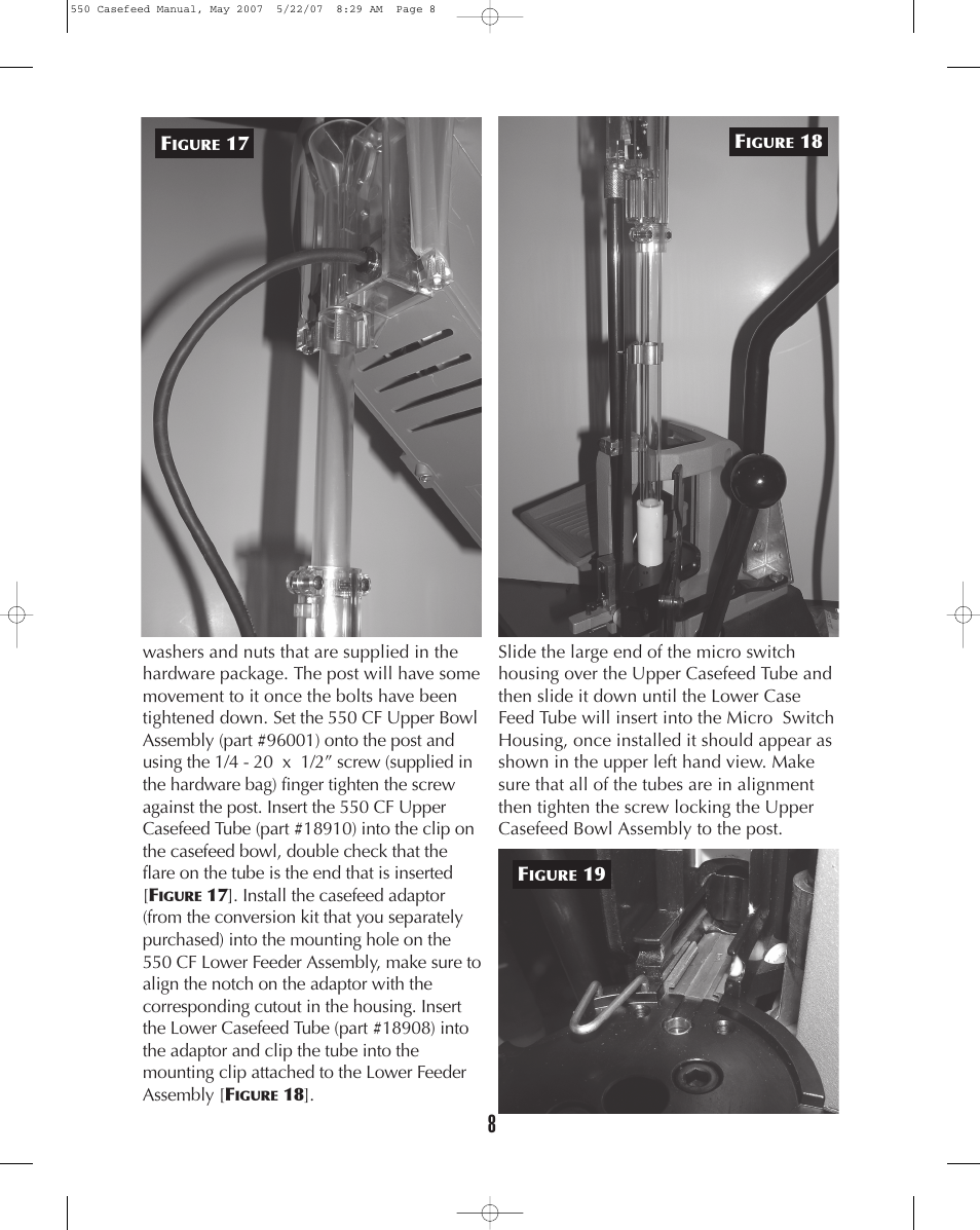 Dillon Precision RL 550 Casefeed User Manual | Page 8 / 17